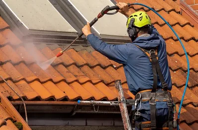 Démoussage et hydrofuge de toiture à Soues